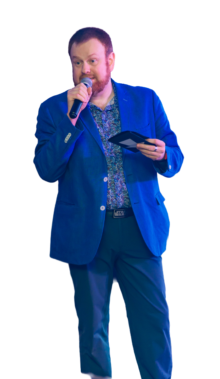Dmitry performing at corporate event